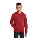 District DT6100Y Youth V.I.T. Fleece Hoodie in Classic Red size XS | Cotton/Polyester Blend