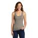 District DT6021 Women's V.I.T. Rib Tank Top in Grey Frost size XL | Cotton Polyester