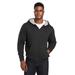 Harriton M711 Men's ClimaBloc Lined Heavyweight Hooded Sweatshirt in Black size 3XL | 70% cotton, 30% polyester