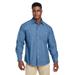 Harriton M540 Men's Denim Shirt-Jacket in Light size XS | Cotton/Polyester Blend