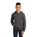 District DT6100Y Youth V.I.T. Fleece Hoodie in Heathered Charcoal size Medium | Cotton/Polyester Blend