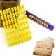Moule à Biscuits avec Lettres Imprimées Coupe-Biscuits Presse à Mots Timbre Bouclage Gaufrage