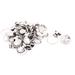 30pcs 32mm Dia. Stainless Steel Window Curtain Clip Hook Drapery Wire Rod Rings - Silver Tone