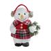 12" Plush Girl Snowman with Ear Muffs Christmas Figure
