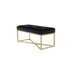 Sitzbank Adelyn 100 Schwarz / Gold