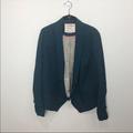 Anthropologie Jackets & Coats | Anthropologie Cartonnier Teal Jacket Blazer | Color: Blue | Size: S