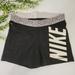 Nike Shorts | Nike Dry Fit Black Logo Elastic Waist Shorts Medium | Color: Black/White | Size: M