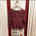 American Eagle Outfitters Tops | Cropped Burgundy/Maroon Top | Color: Brown/Purple | Size: Xl