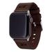 Brown Purdue Boilermakers Leather Apple Watch Band