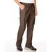 Blair Men's JohnBlairFlex Relaxed-Fit Side-Elastic Cargo Pants - Brown - 42 - Medium