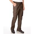 Blair Men's JohnBlairFlex Relaxed-Fit Side-Elastic Cargo Pants - Brown - 32