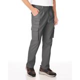 Blair JohnBlairFlex Relaxed-Fit Side-Elastic Cargo Pants - Grey - 44