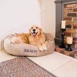 Majestic Pet Products Suede Bagel Bolster Dog Bed Polyester/Faux Suede in Orange | 7 H x 23 W x 32 D in | Wayfair 720570928794