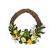 The Holiday Aisle® 11” Twig Wreath Wood/Twig in Brown/Green/White | 11 H x 11 W x 3 D in | Wayfair 67AC5F299B28479292A4863FAE08BA11