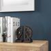 Steelside™ Rusted Gear Non-Skid Bookends Resin, Rubber in Brown | 7 H x 5 W x 3 D in | Wayfair C3986958E68342509B70A7FE25AA0902