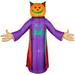 8' Lighted Jack-O-Lantern Grim Reaper Inflatable Halloween Decoration
