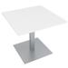34" Small Square Table Square Metal Base Conference Room Breakroom