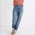 Madewell Jeans | Madewell Classic Straight Jean - Medium Wash | Color: Blue | Size: 25