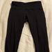 Lululemon Athletica Pants & Jumpsuits | Lululemon Wunderunder Scalloped Sheer Panel Pants | Color: Black | Size: 12