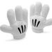 Disney Accessories | Disney Mickey Mouse Gloves Hands One Size Adults | Color: White | Size: Os