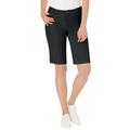 Plus Size Women's True Fit Stretch Denim Bermuda Short by Jessica London in Black (Size 24 W)