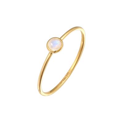 Elli PREMIUM Solitär Mondstein Edelstein 375 Gelbgold 54 Damen Image