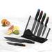 Cuisinart 7 Piece Ceramic Coated Cutlery Set Ceramic in Black | 12.125 H x 14.25 D in | Wayfair C55-7PCE