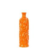 Urban Trends Ceramic Round Cylindrical Table Vase Ceramic in Orange | 15.5 H x 4.5 W x 4.5 D in | Wayfair 24451