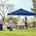 EAGLE PEAK Pop Up Canopies 10 Ft. W x 10 FT. D Metal Party Tent Canopy Metal/Steel/Soft-top in Gray | 112.2 H x 120 W x 120 D in | Wayfair