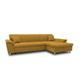 DOMO. Collection Ecksofa Franzi, Couch in L-Form, Sofa, Eckcouch mit Rückenfunktion Polsterecke, GELB, 279x162x81 cm