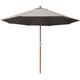 Parasol en bois 300 cm avec manivelle holly gris