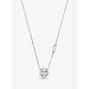 Michael Kors Precious Metal-Plated Sterling Silver Pavé Halo Necklace Silver One Size