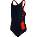 SPEEDO Kinder Schwimmanzug Badeanzug Boom Logo Splice Muscleback, Größe 116 in Schwarz