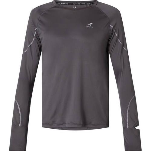 ENERGETICS Herren Running-Longshirt Zolo, Größe XL in Grau