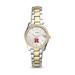 Women's Fossil Rutgers Scarlet Knights Scarlette Mini Two-Tone Stainless Steel Watch