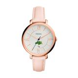 Women's Fossil Pink NDSU Bison Jacqueline Date Blush Leather Watch