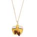 Kate Spade Jewelry | Kate Spade Picnic Basket Strawberry Long Pendant Statement Necklace | Color: Gold/Red | Size: Os