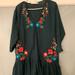 Zara Dresses | Green And Black Checkered Embroidered Dress (Zara) | Color: Black/Green | Size: M