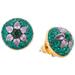 Kate Spade Jewelry | Kate Spade Crystal Flower Dome Stud Earrings | Color: Green/Purple | Size: Os