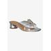 Women's Sumitra Slip On Sandal by J. Renee in Clear Silver (Size 8 M)