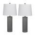 Grey Resin 26" Table Lamp, Set 2 by Fangio Lighting in Grey