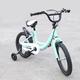 SHZICMY 16 Inch Children's Bicycle for Girls Boys Stabilisers Camping Kids Bike Auxiliar for 5-8 years old (Green)