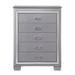 Rosdorf Park Liutulf 5 Drawer 17.5" W Solid Wood Chest Wood in Brown/Gray | 52 H x 38 W x 17.5 D in | Wayfair 998E36DBE8F3423B85A1E708A347FA34