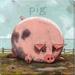 Darren Gygi Home Collection Fanciful Pig Giclee by Darren Gygi - Wrapped Canvas Painting Canvas | 5 H x 5 W x 1 D in | Wayfair 204-Z-0505