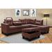 Brown Sectional - Latitude Run® 103" Wide Right Hand Facing Stationary Corner Sectional Microfiber/Microsuede | 35 H x 103 W x 30 D in | Wayfair