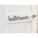 Trinx Bathroom Wall Decal Vinyl in Gray | 2 H x 8.5 W in | Wayfair C2794B7AD35D479791981A1593D0C685