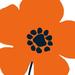 Latitude Run® Pop Art Floral I Orange Canvas, Cotton | 12 H x 12 W x 1.25 D in | Wayfair 3B88091642DB428AA4A014FEAD57DFB4