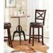 SAFAVIEH Santino Walnut/ Brown 29-inch Bar Stool - 22" x 23.5" x 46"