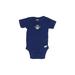 Gerber Short Sleeve Onesie: Blue Bottoms - Size Newborn