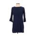 Old Navy Casual Dress - Shift: Blue Print Dresses - Women's Size X-Small